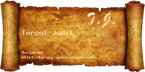 Tercsi Judit névjegykártya